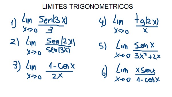 calculo de limites trigonometricos